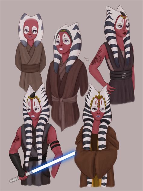 togruta hair|Ahsoka and Shaak